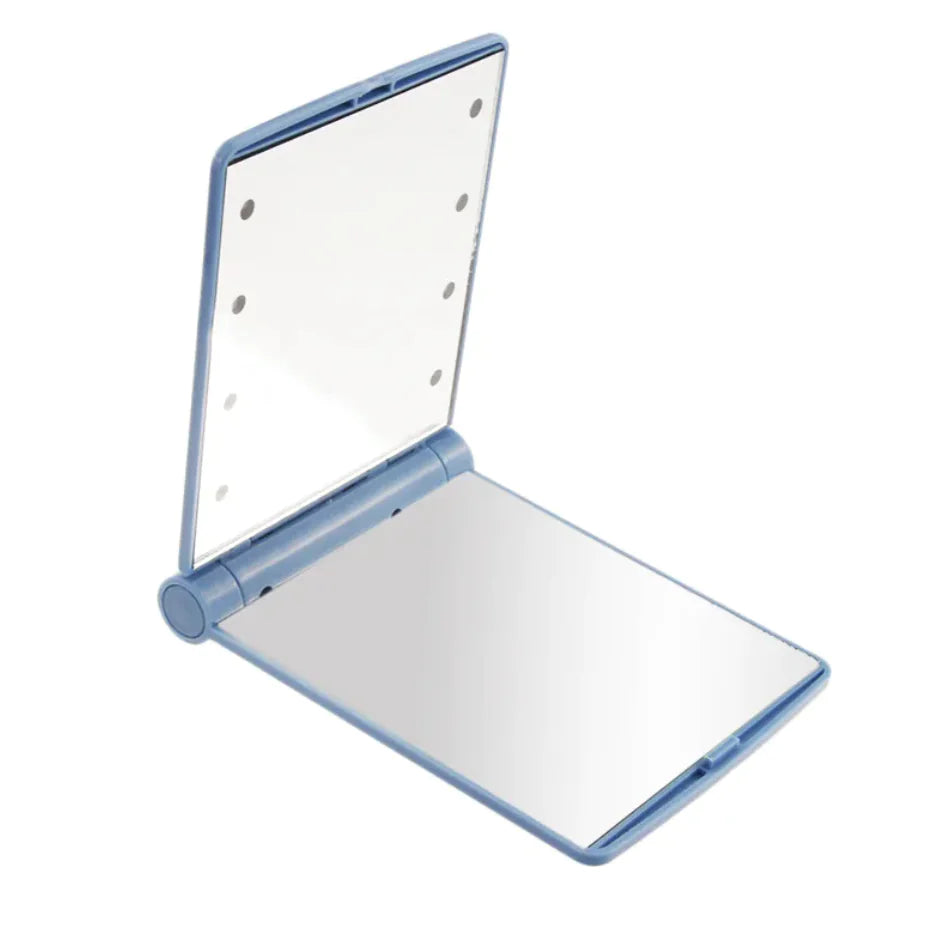 Katlanabilir LED Makyaj Aynası - Taşınabilir, Işıklı, Kompakt | Caddea