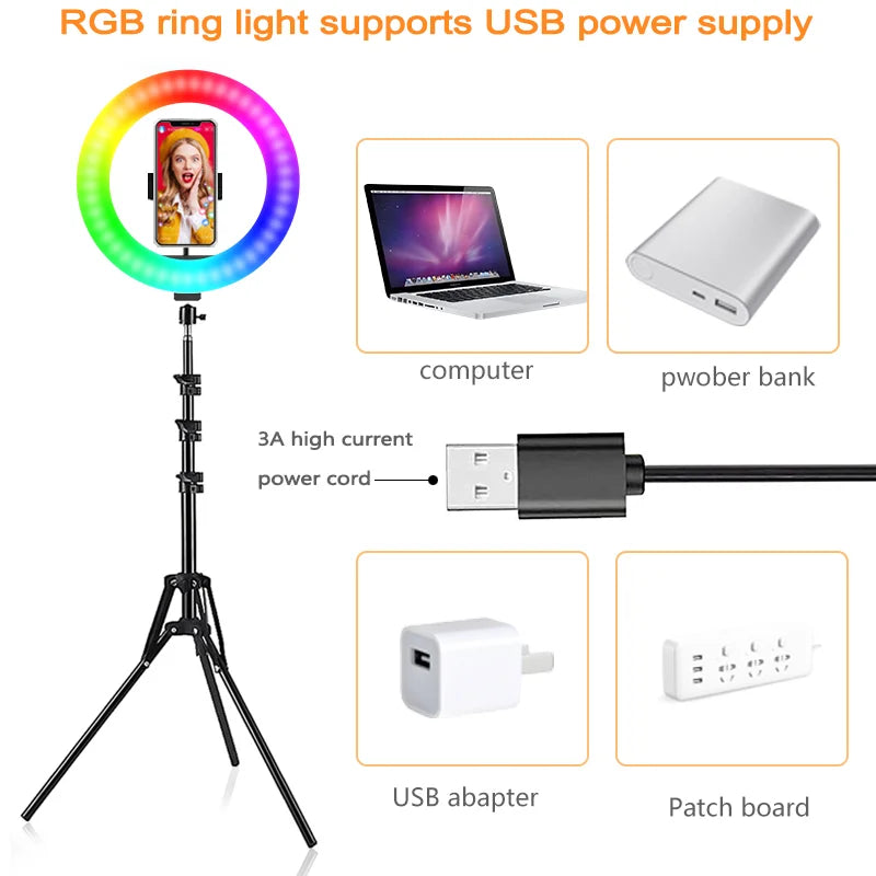 Ring Light 10 İnç LED - Uygun Fiyat, Tripod Dahil, Softbox Alternatifi | Caddea