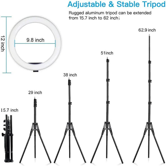 Ring Light 10 İnç LED - Uygun Fiyat, Tripod Dahil, Softbox Alternatifi | Caddea