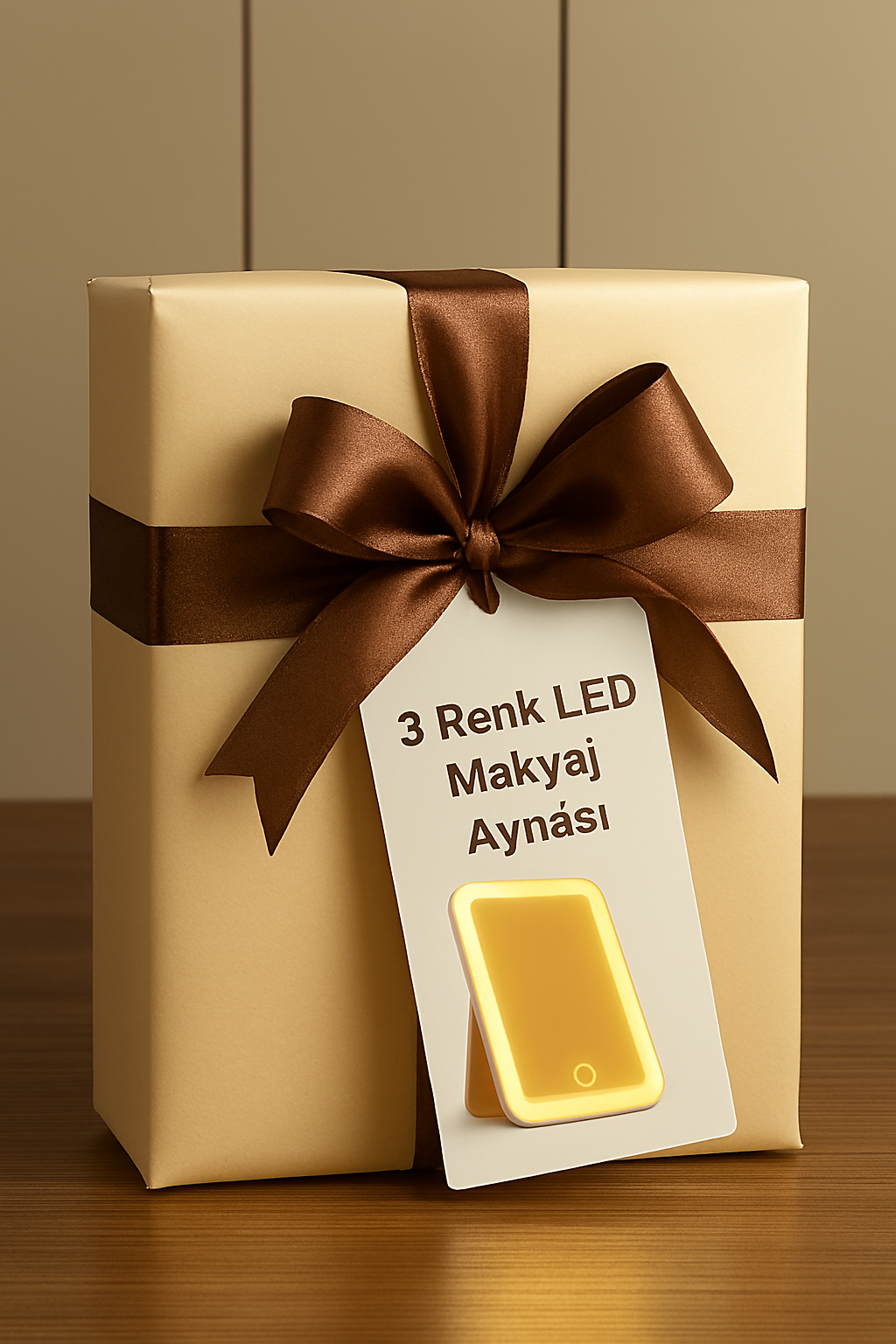 LED Işıklı Makyaj Aynası - Uygun Fiyat, 3 Renk, USB Şarj | Caddea